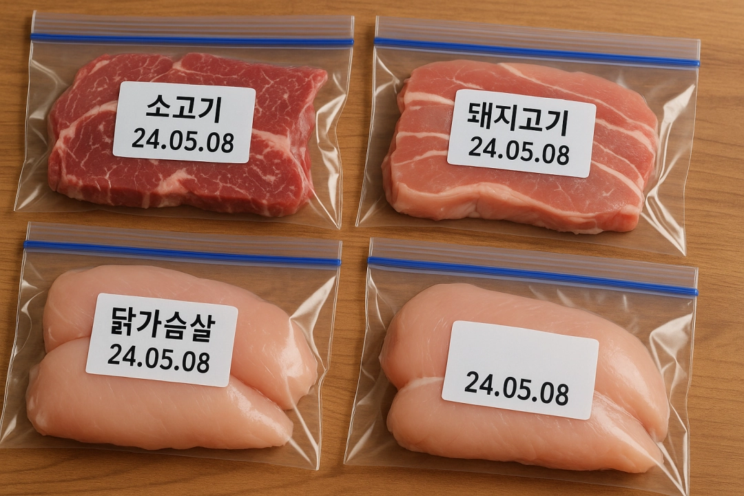 라벨링 하나로 바뀌는 냉동실의 풍경