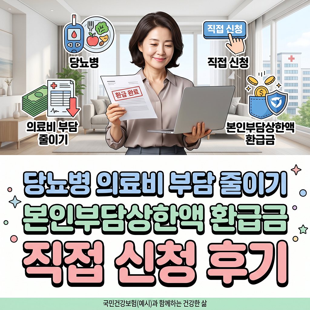 당뇨 진료비 부담 줄이기, 건강보험 본인부담상한제 환급금 직접 신청해 본 후기