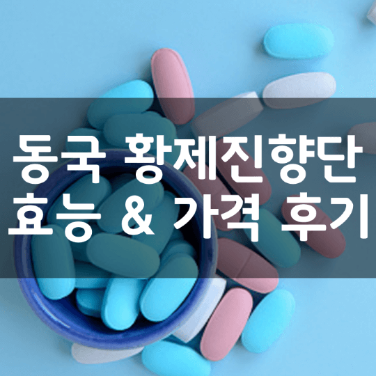 동국제약-황제진향단-뜻-성분-효능-부작용-복용법-가격-내돈내산-후기-추천-총정리