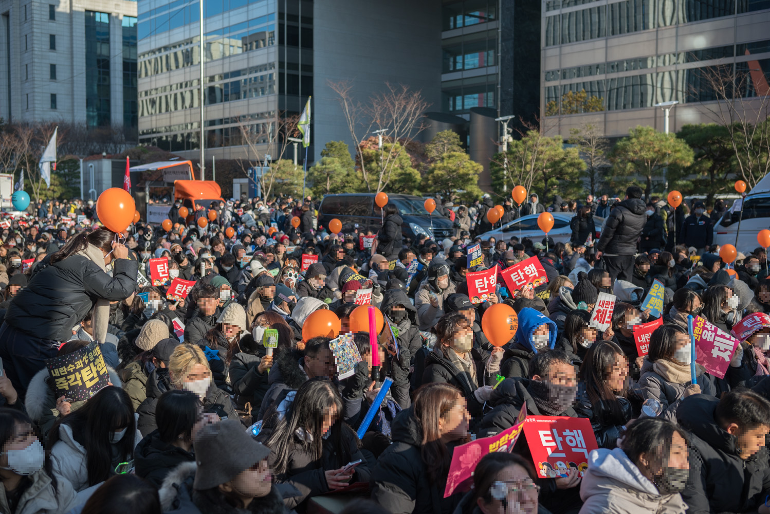 여의도 탄핵 찬성 시위
