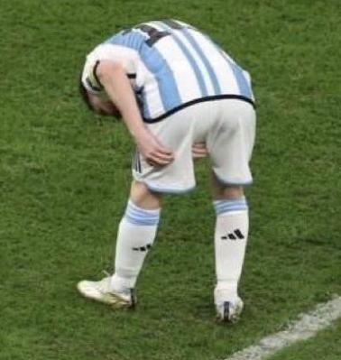 메시 크로아티아전 햄스트링