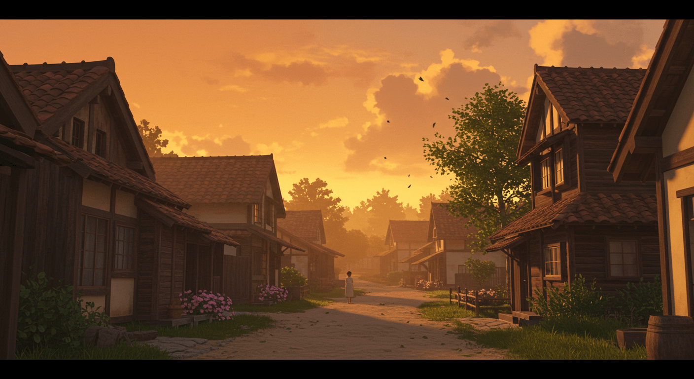 챗 지피티 지브리 마을