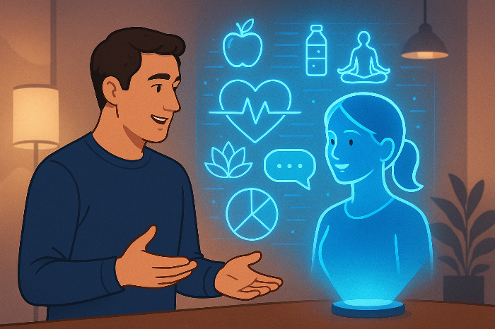 인공지능과 상호작용 중인 사용자