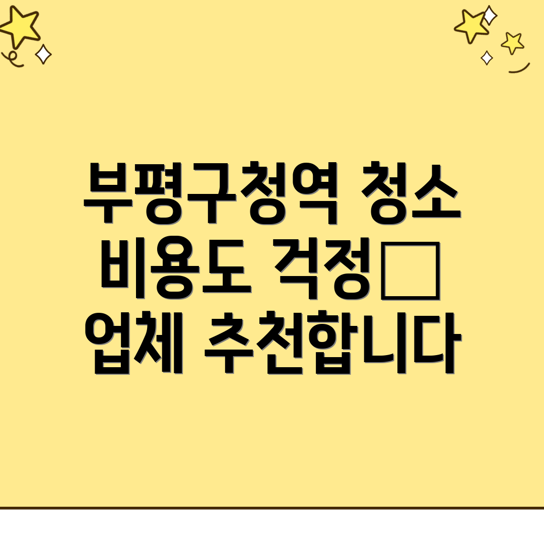 부평구청역 입주청소
