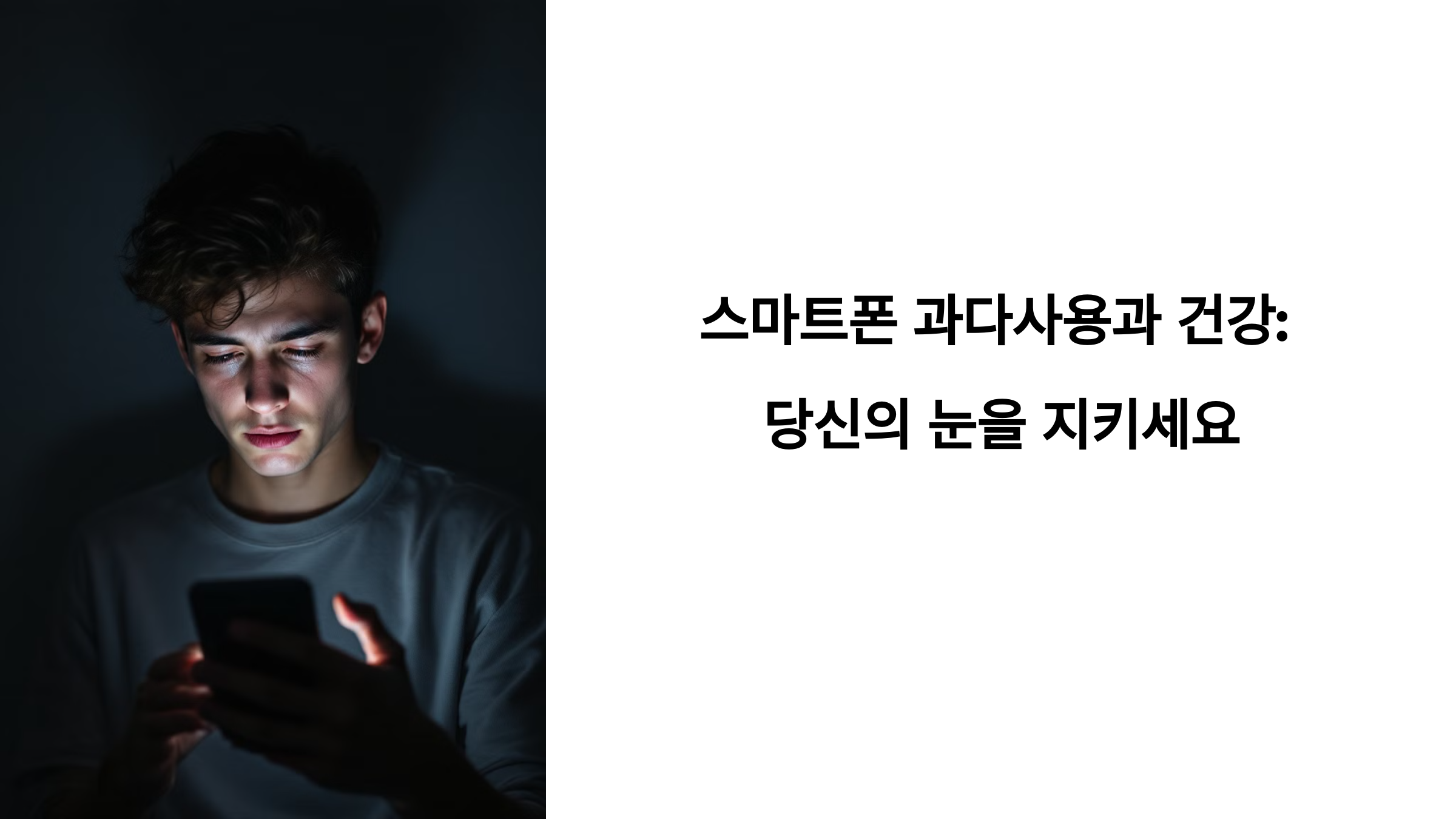 스마트폰 과다 사용과 건강 위험