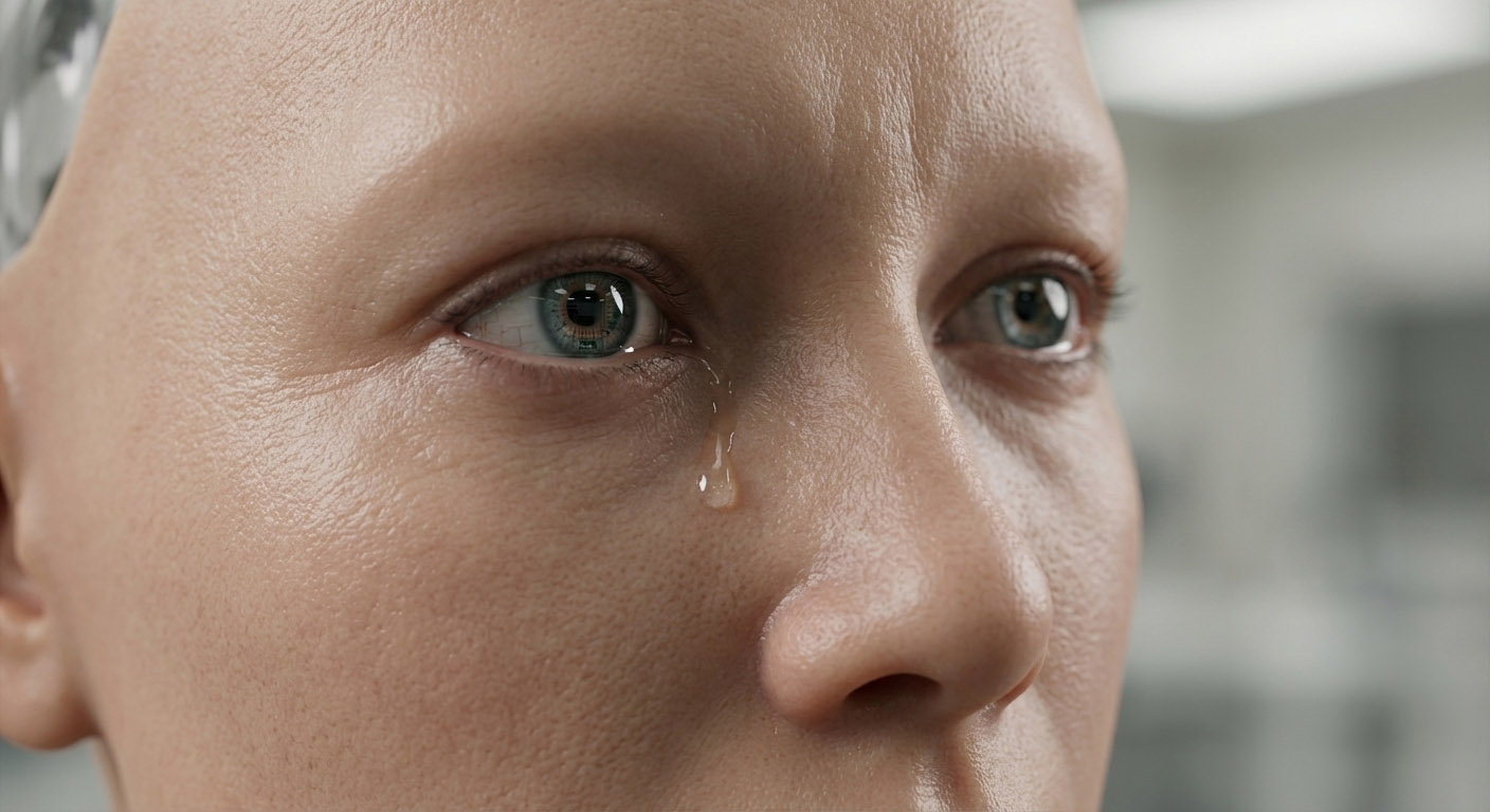 휴머노이드 얼굴의 눈물·윤기 표현 기술: “반짝임 1mm”가 생기를 만들고, 1단계만 과하면 언캐니가 됩니다