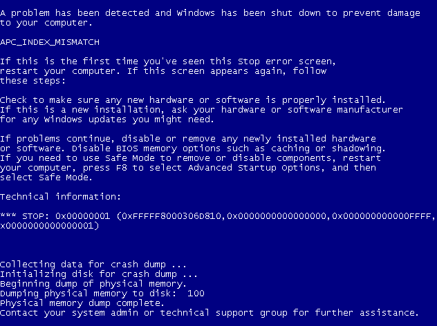 bluescreen