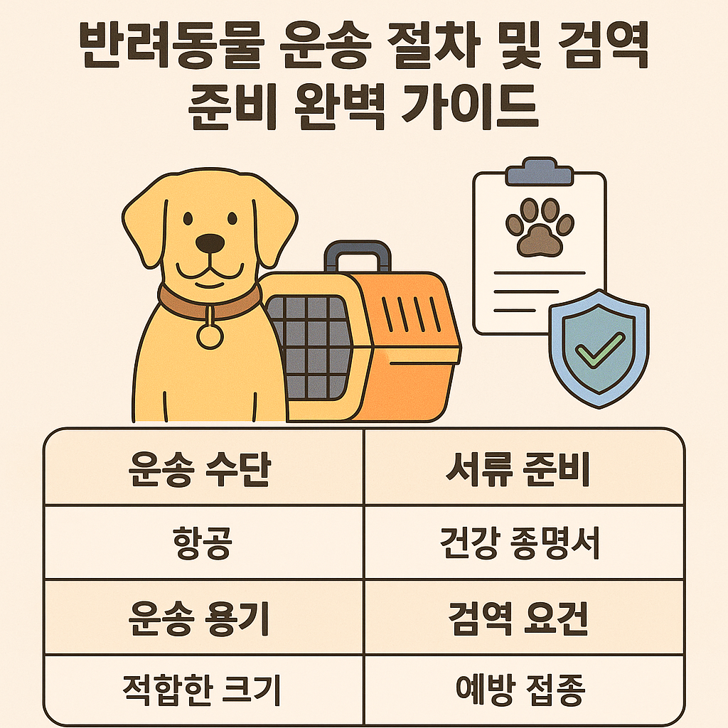 인천 국제공항 반려동물 운송 절차 및 검역 준비 완벽 가이드 관련 사진