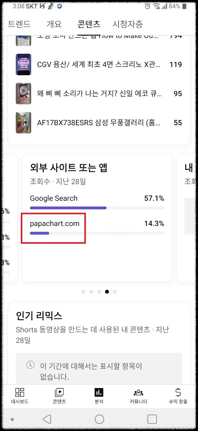 내-쇼츠-동영상-유입-사이트-중-하나인-파파차트닷컴?