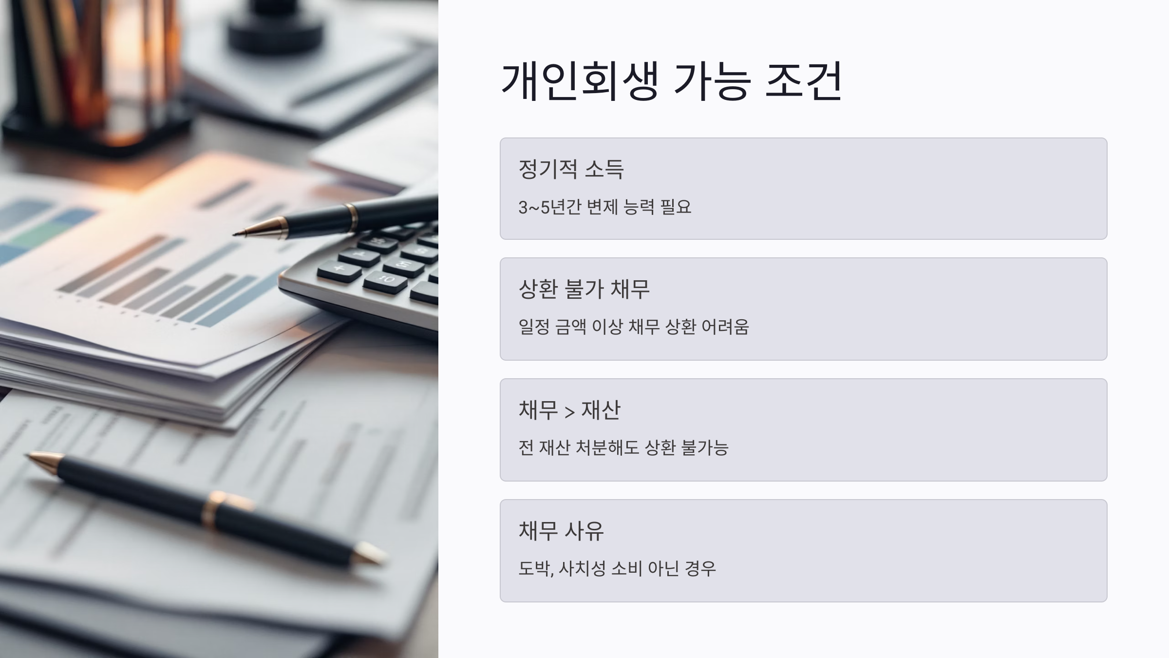 개인회생 가능 조건 정리