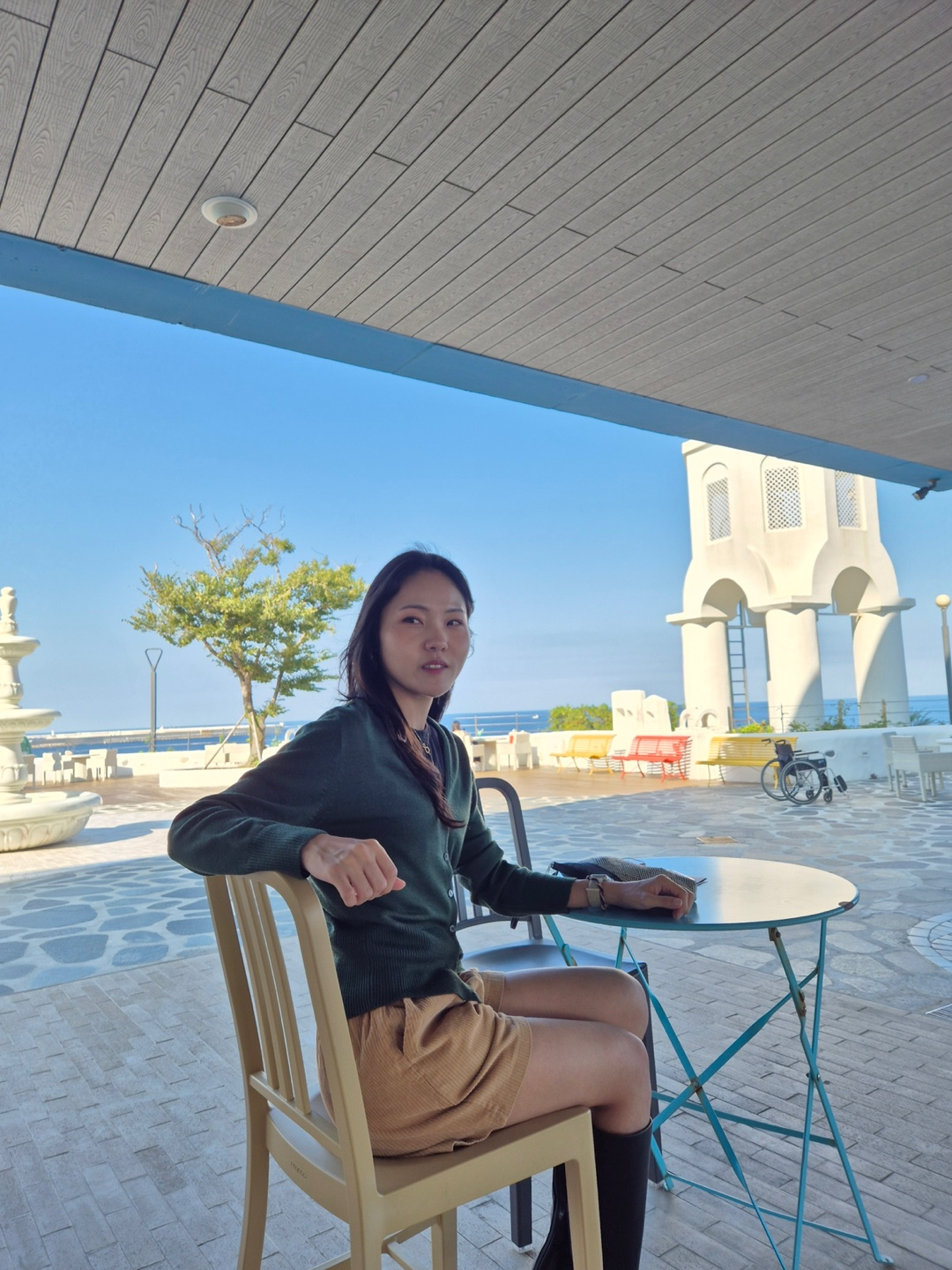 야외 테라스 자리