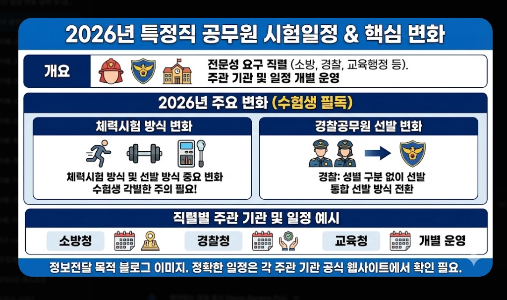 2026년 공무원 시험일정 총정리 국가직·지방직 확정일정