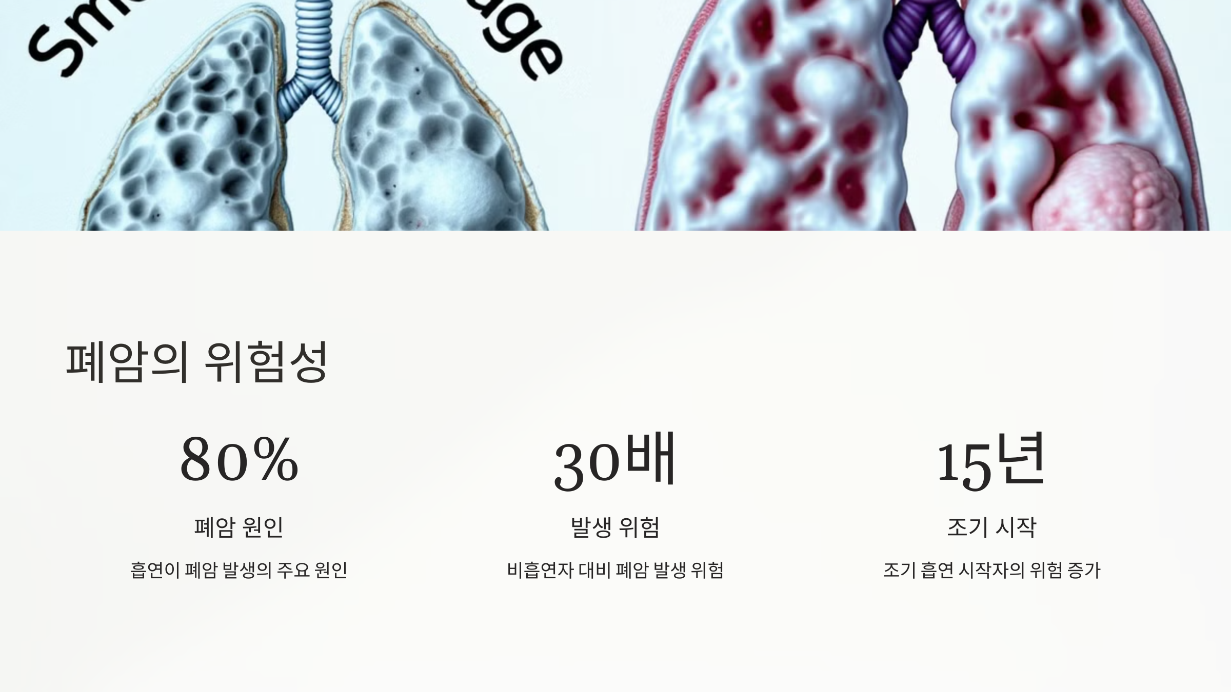 폐암의 위험성