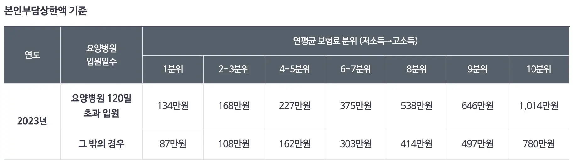 본인부담상한액-기준-설명-표