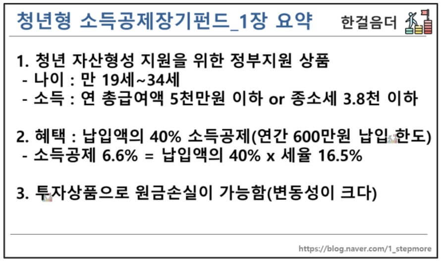 청소년 소득공제장기펀드 1장 요약