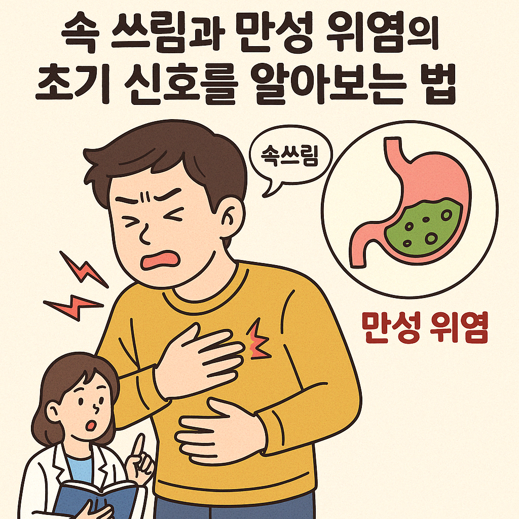 속 쓰림과 만성 위험 초기 신호 확인하는 법 이미지