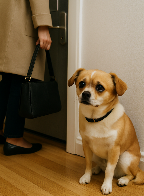 강아지 분리불안 이미지