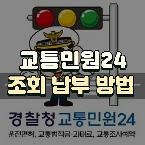 교통민원24-과태료-범칙금-실시간-조회-온라인-납부-방법