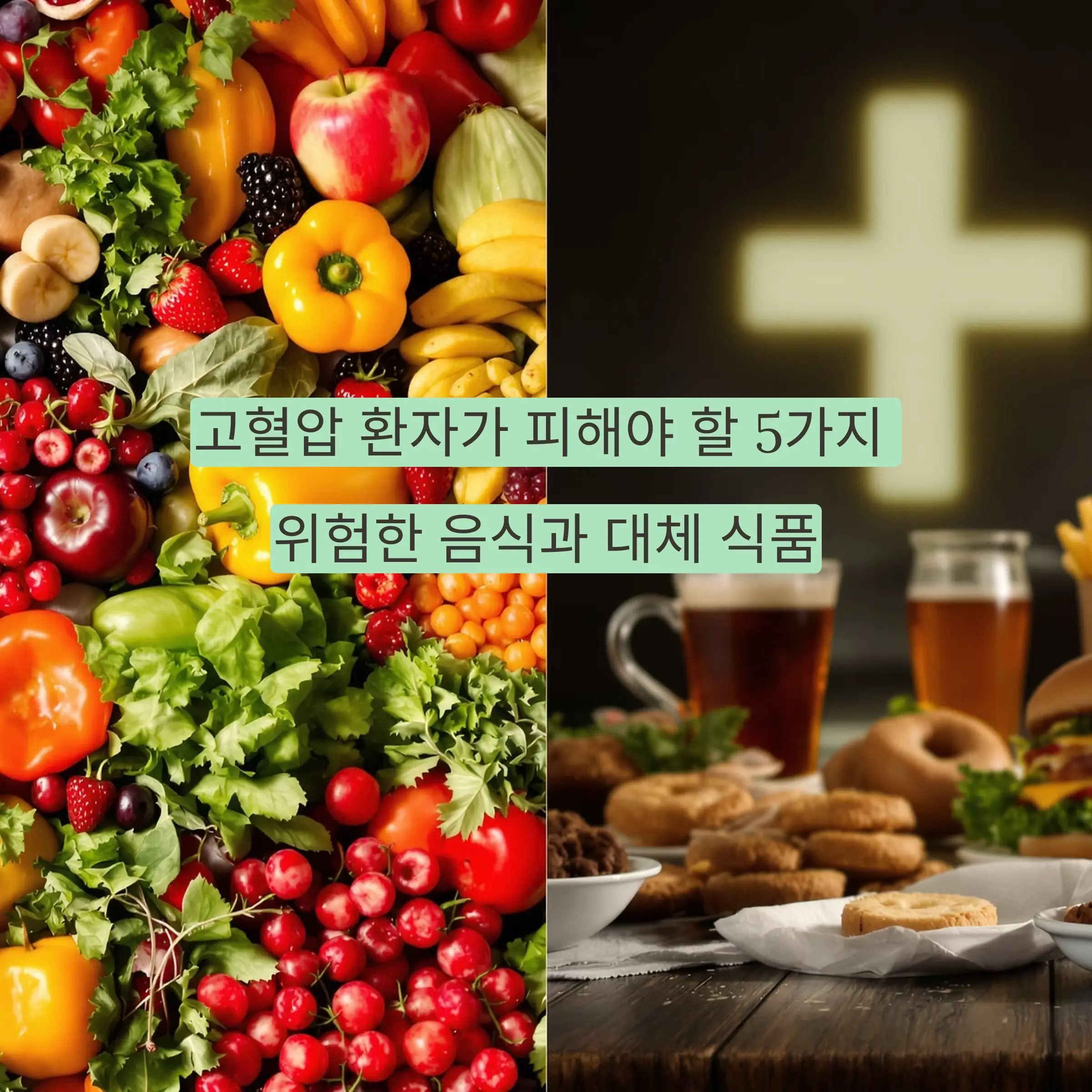 고혈압 환자가 피해야 할 5가지 위험한 음식과 대체 식품