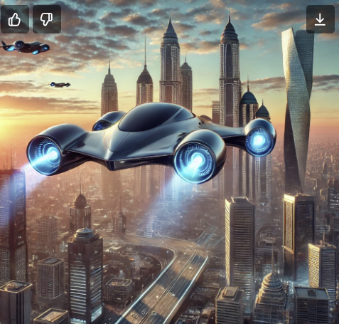 플라잉카 이미지 사진