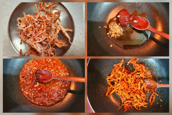 홍진미채 만드는 순서