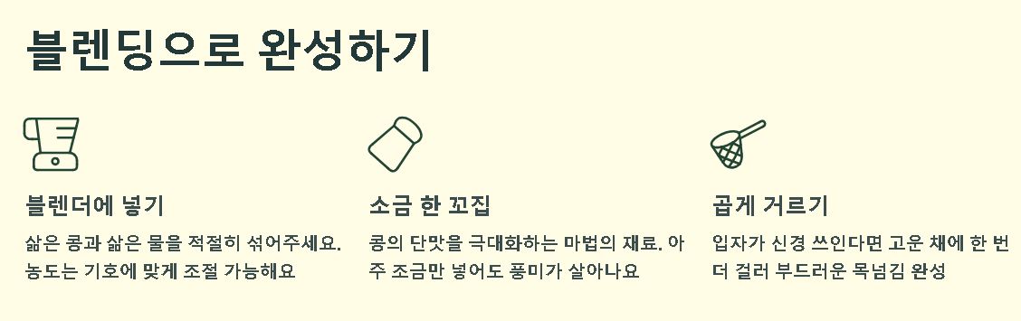 서리태 콩물 만드는방법