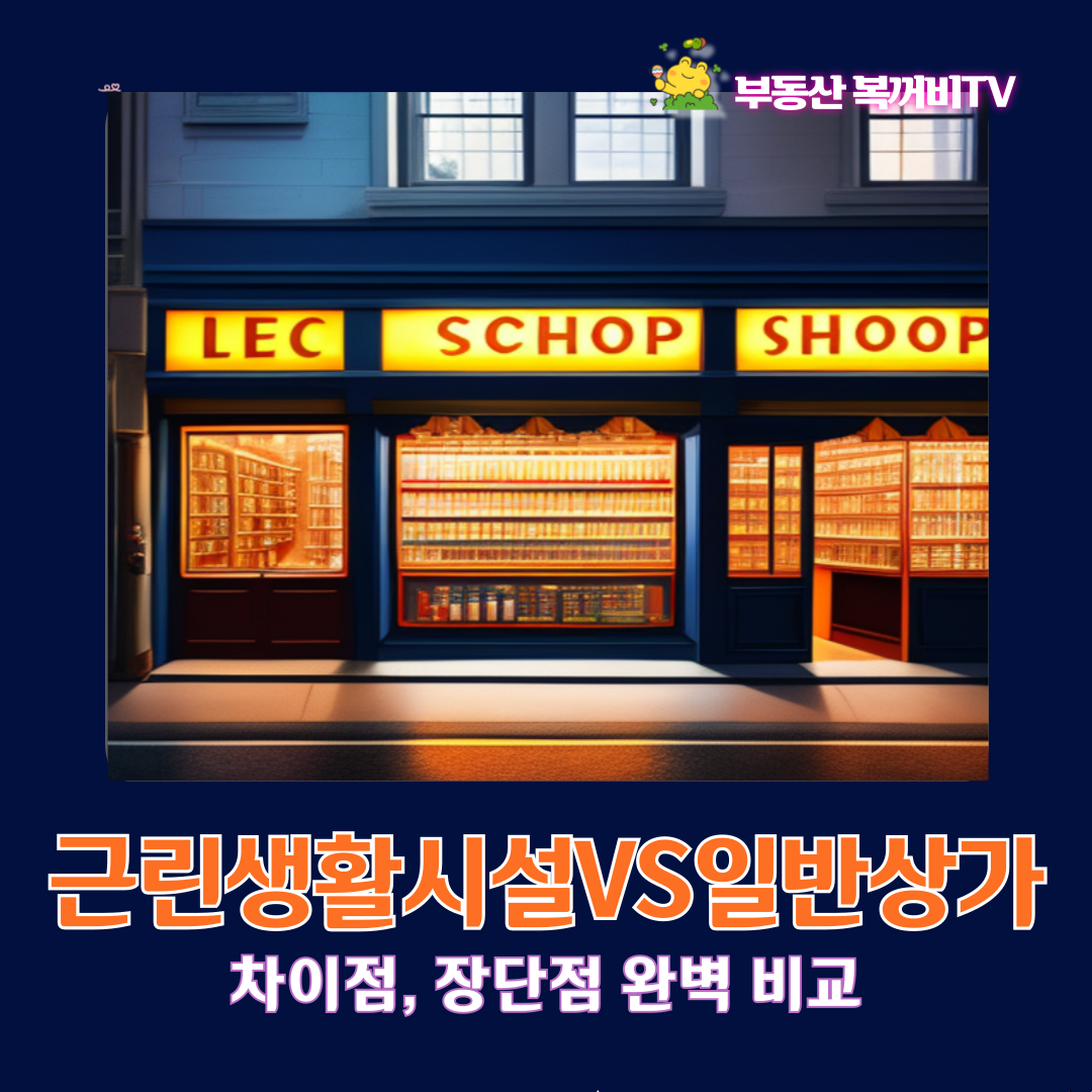 근린생활시설VS일반상가, 차이점, 장단점 완벽비교