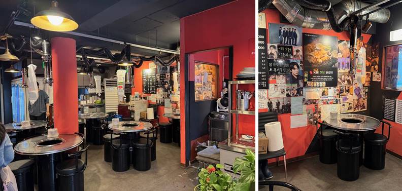 내부 오른쪽 자리