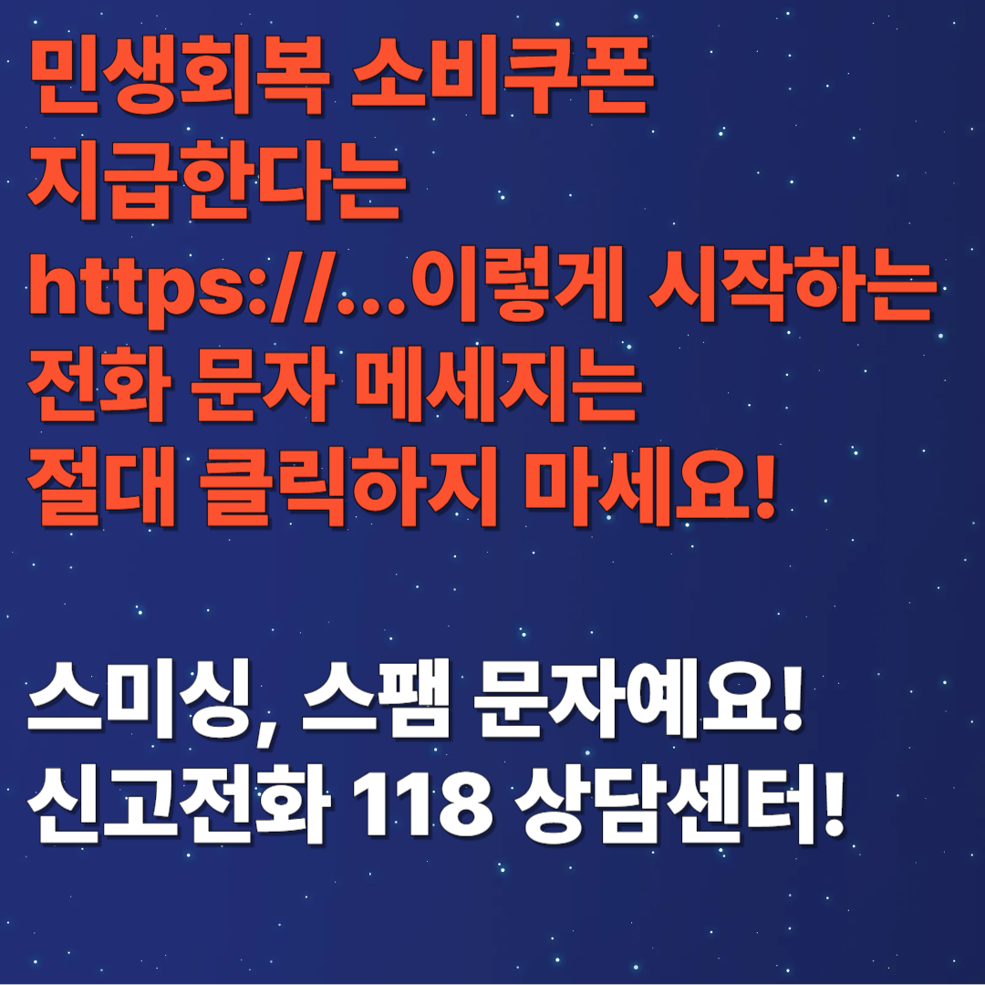민생회복 소비쿠폰 공식 홈페이지에서 신청하기