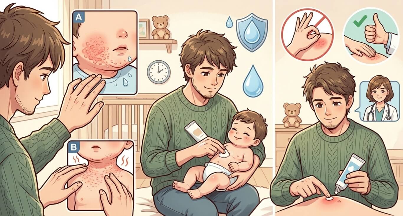 아기 침독과 땀띠 구별법, 보습제와 리도멕스 연고 안전하게 바르는 규칙