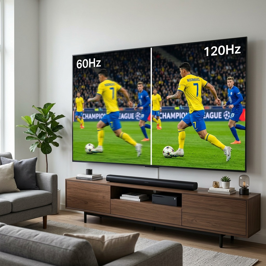 75인치 TV 추천 주사율 60Hz 120Hz 비교