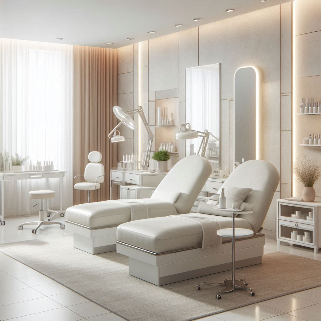 피부,체형관리 샵 배경