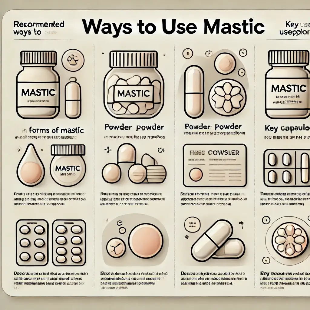 매스틱 사용법과 섭취량