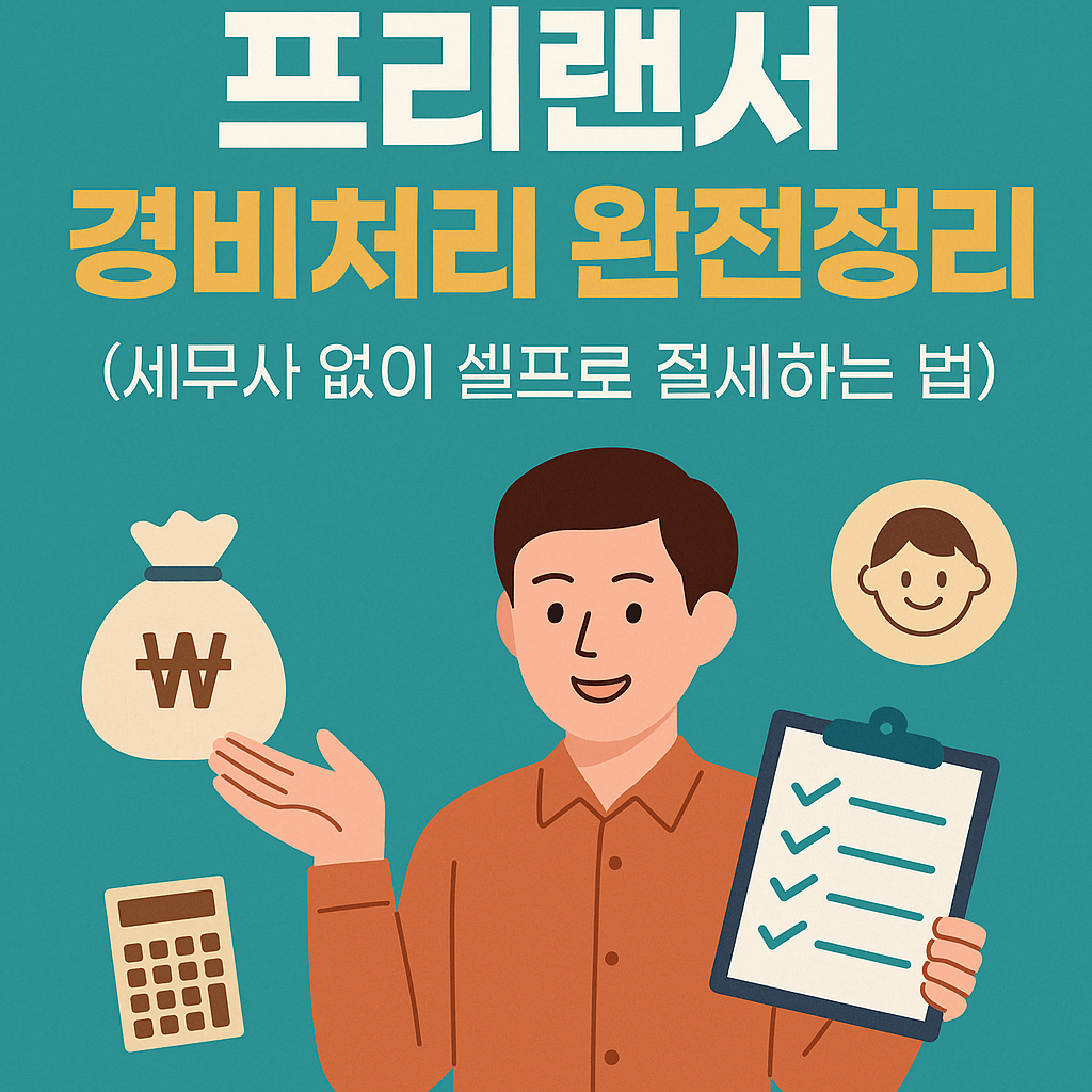 프리랜서 경비처리 완전정리, 셀프로 절세하는 법