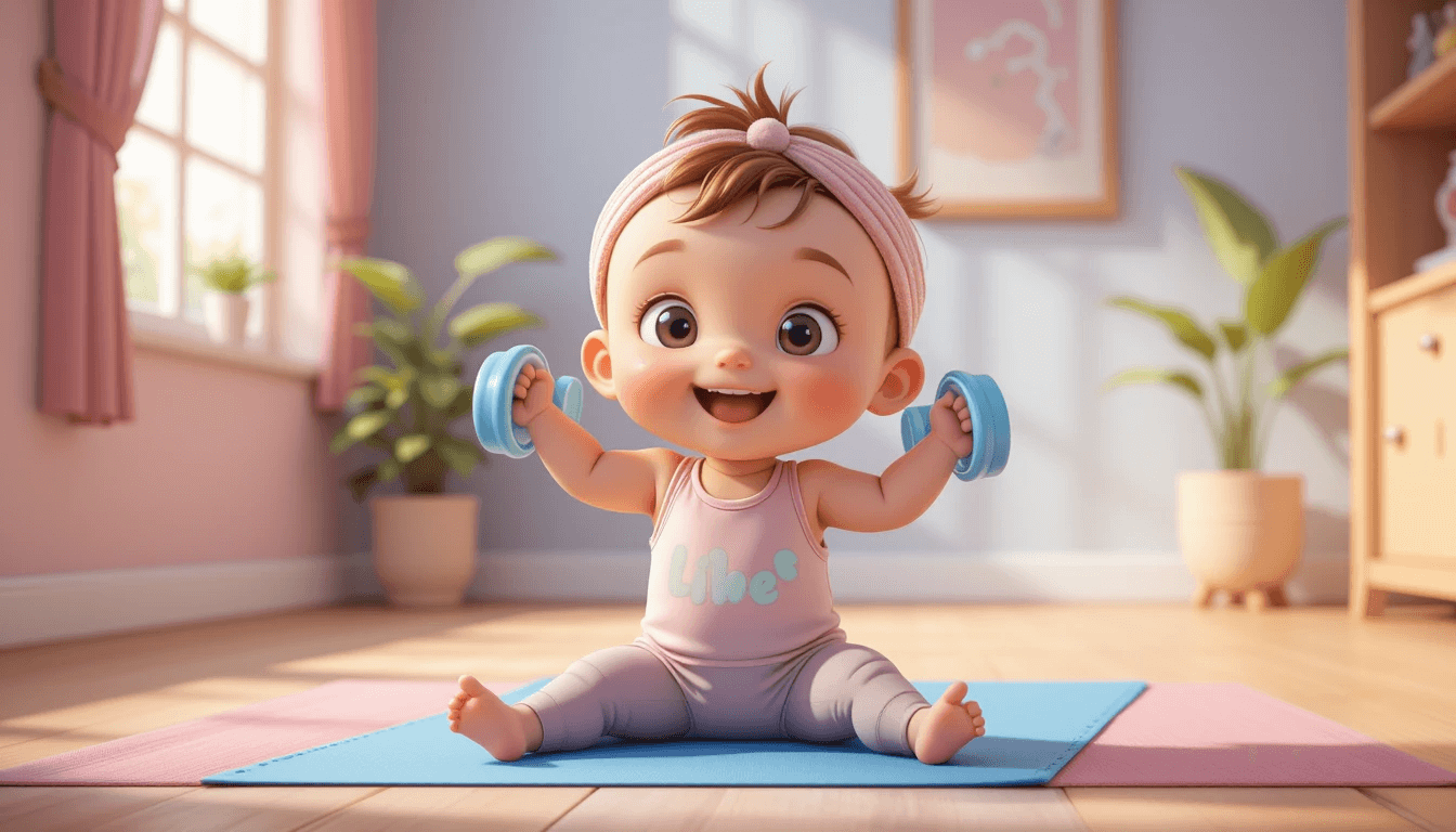 운동하는 아기 관련 사진