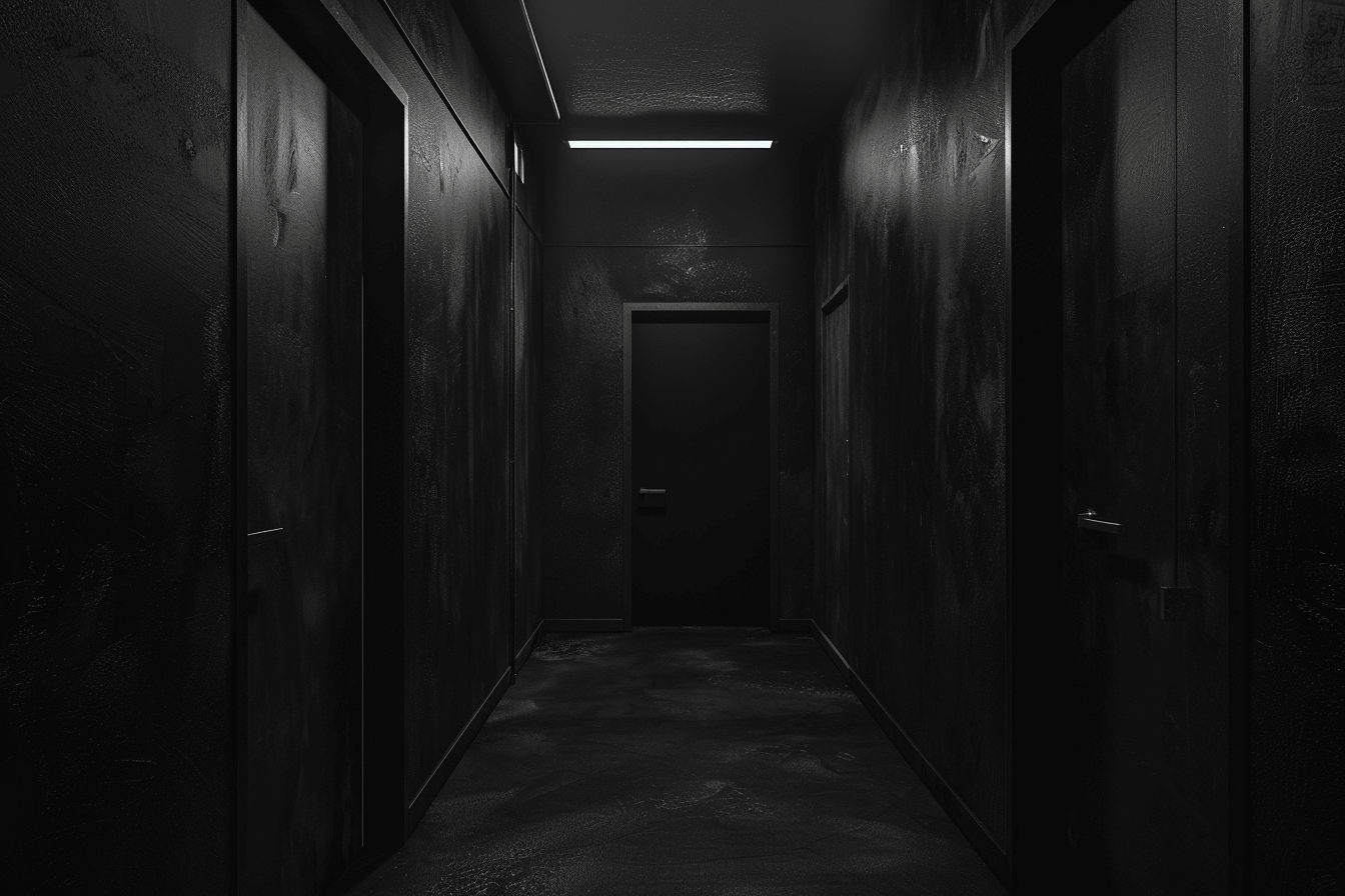 철벽으로-둘러쌓인-어두운-복도