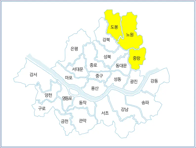 서울시 휴일 병원 리스트 - 도봉구,노원구,중랑구