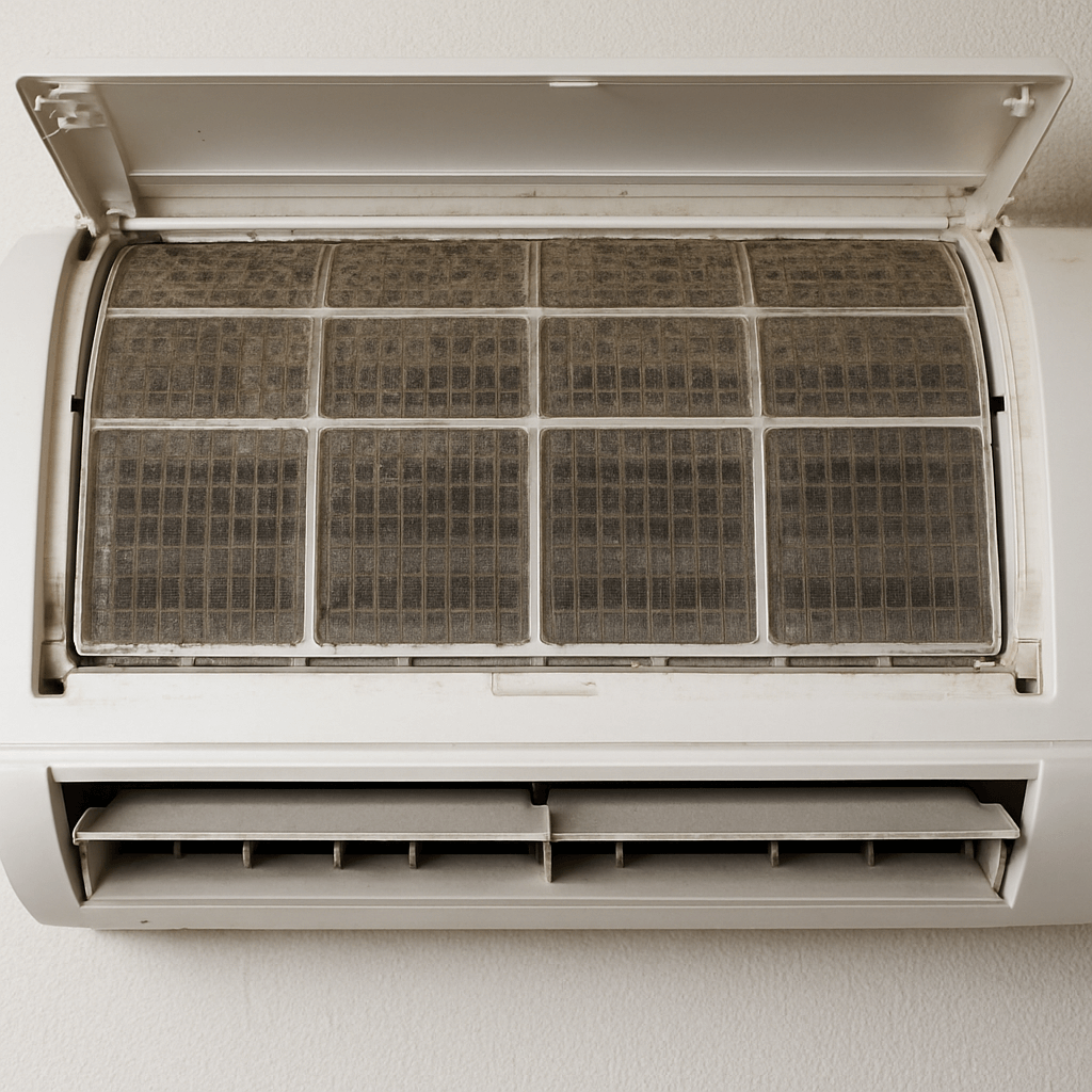 벽걸이 에어컨 필터모습
