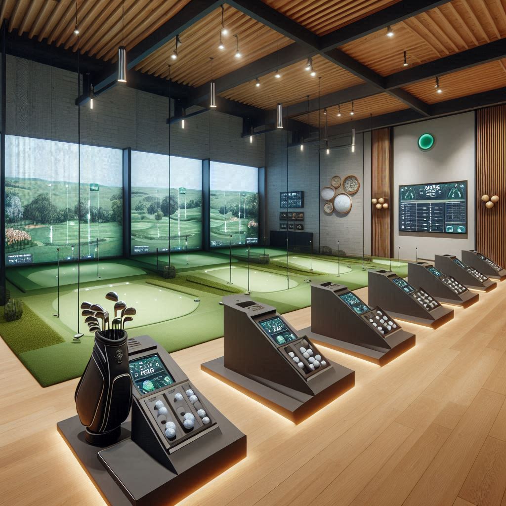 실내골프연습장 배경