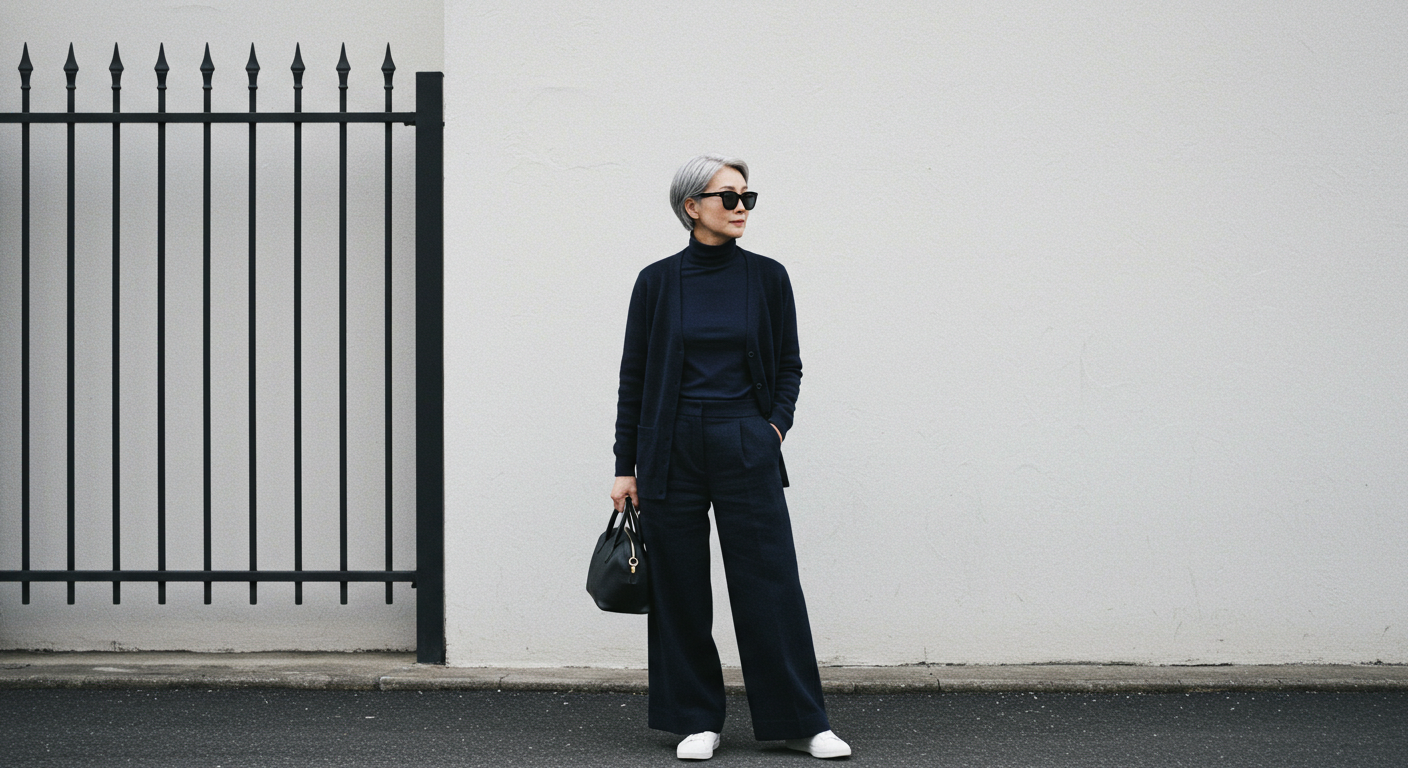 중년여성 봄 가디건