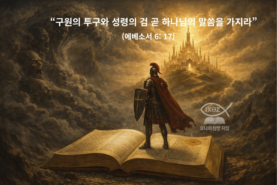 미혹을 이기는 성도의 권세는 기록된 말씀 위에 세워진 전신갑주를 통해 어둠의 미혹을 깨뜨리는 성도의 영적 권세를 선포한다 요나의 신앙 저널