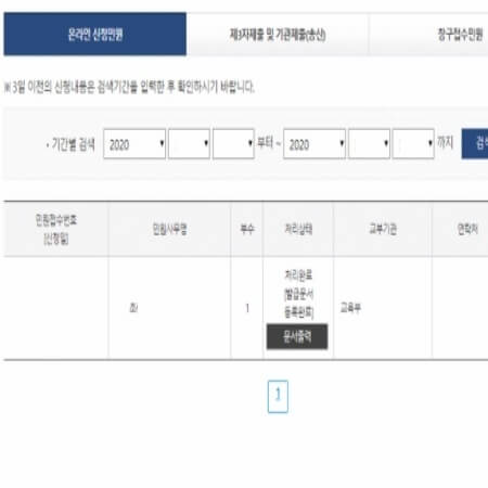 학점은행제 졸업증명서