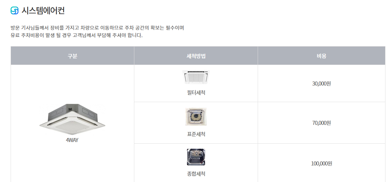 [에어컨 청소] 견적 비교 <퓨리케어> 정보