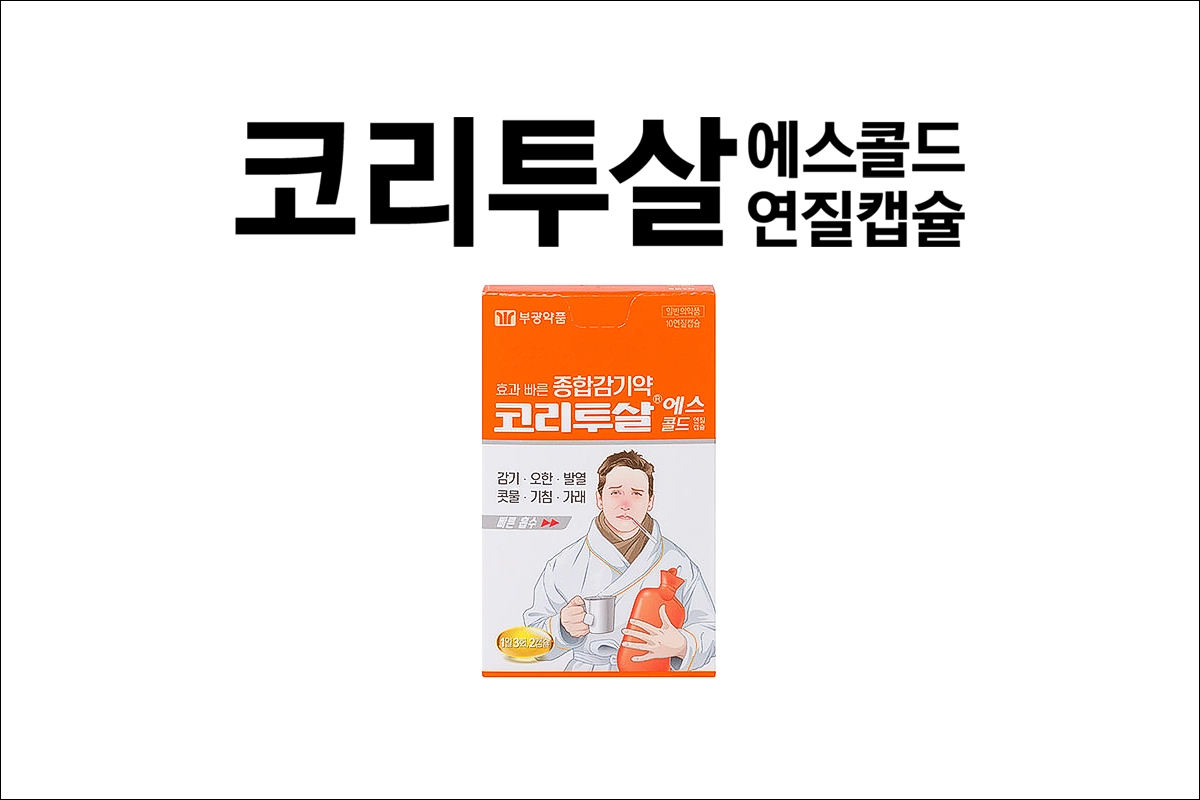 코리투살 에스 콜드 연질캡슐 가격 종합감기약 오한 발열 콧물 코막힘 기침 가래