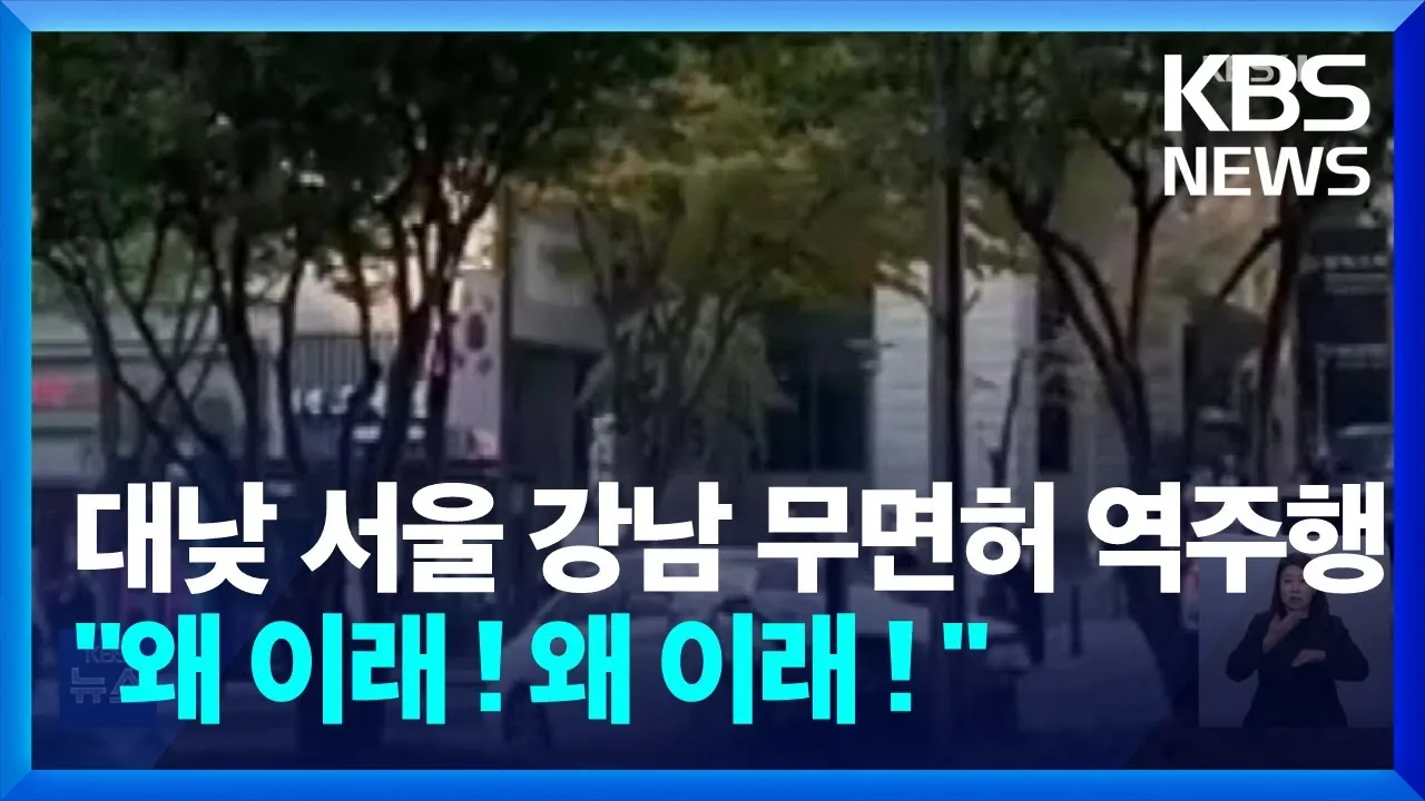 강남역 무면허 역주행 8중사고