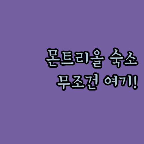 몬트리올 숙소 추천 TOP 5 위치 ..