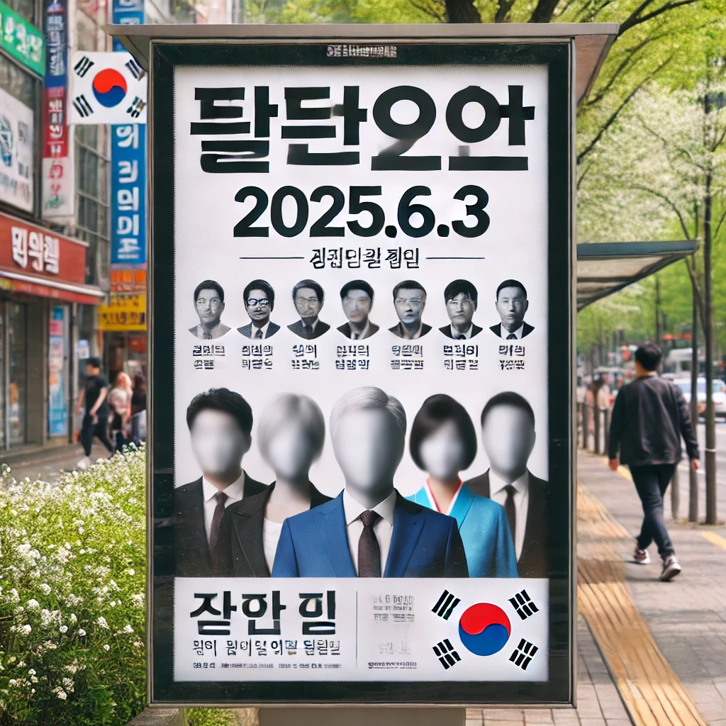 2025 조기 대선 일정 및 후보 총정리