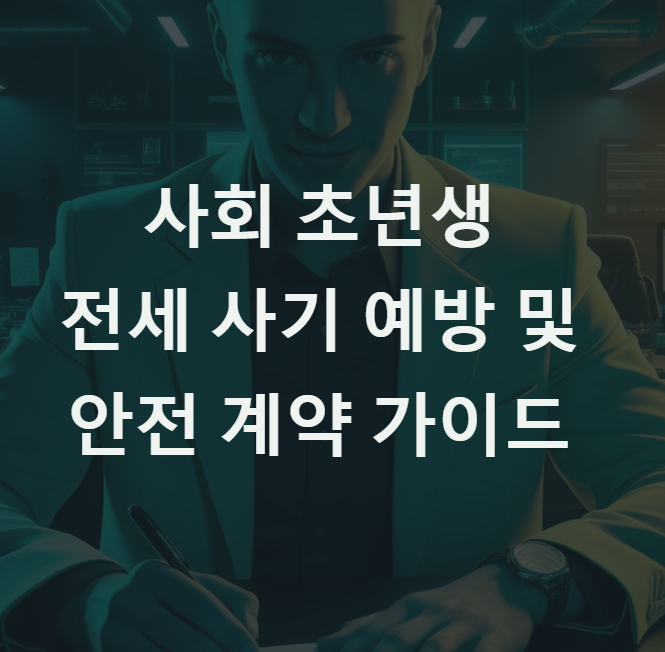 사회 초년생을 위한 전세 사기 예방 및 안전한 계약 방법