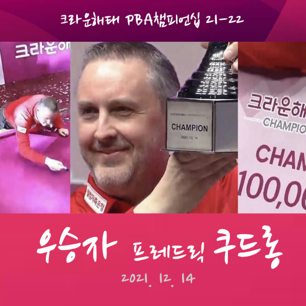 크라운해태 PBA-LPBA 챔피언십 21-22, PBA 4차투어 결승전 우승자, 프레드릭 쿠드롱 선수