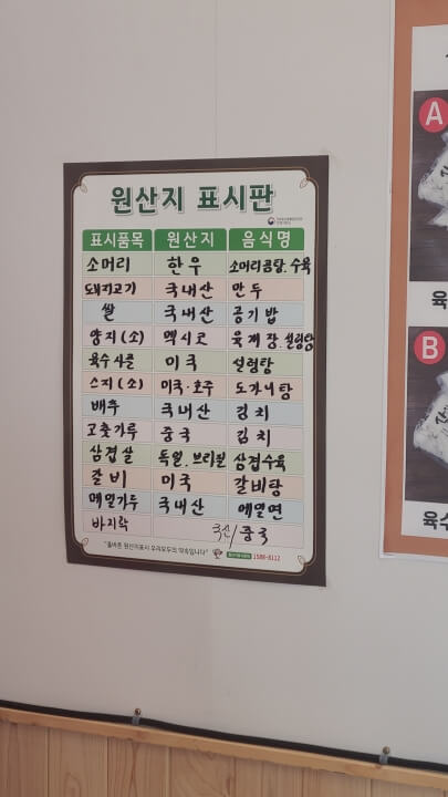 청수옥-원산지